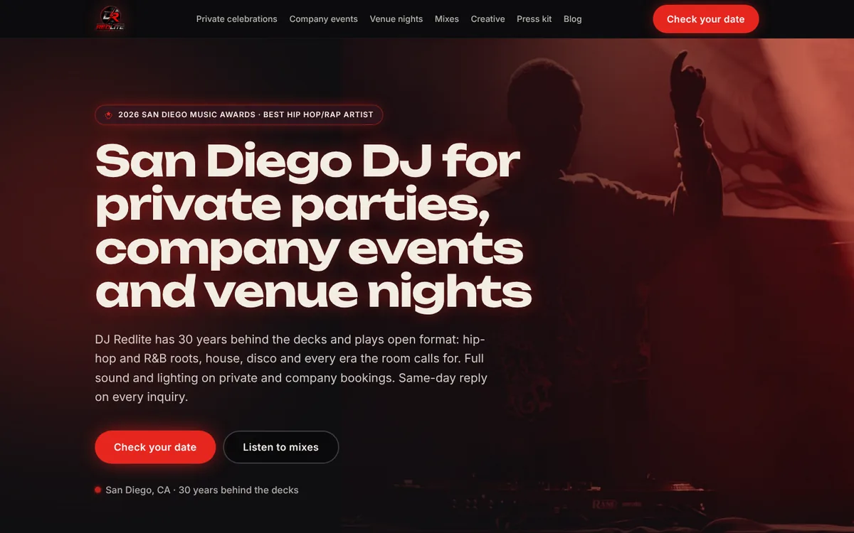 Screenshot of DJ Redlite